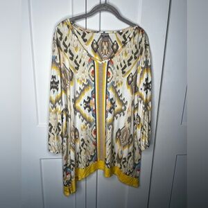 Chico's Zenergy Geo Western Patterned Tunic Women’s Size 20 22 Chico’s 4